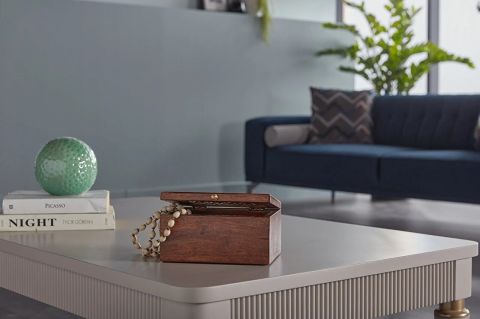 DEKORATİF PİRİNÇ AHŞAP KAPAKLI KUTU MA4329