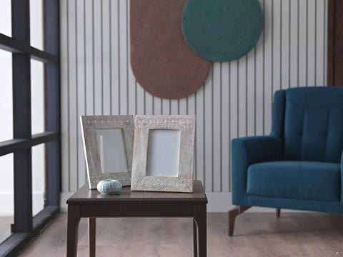 DEKORATİF RESİM ÇERÇEVESİ MA4674 AHŞAP-NİKEL