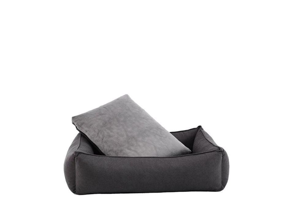 DOQU DOGBED EVCİL HAYVAN YATAĞI 70 X 50 X 23 CM - ANTRASİT