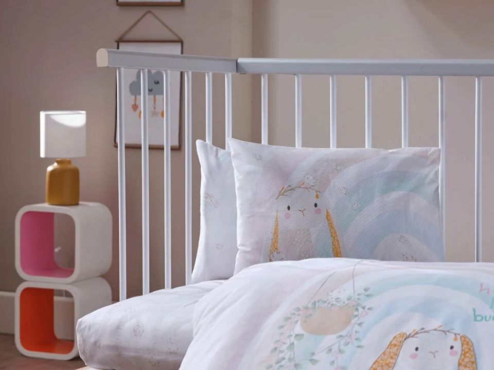 DOQU NAKIŞLI BEBEK NEVRESİM TAKIMI LİTTLE BUNNY BEBEK - SARI