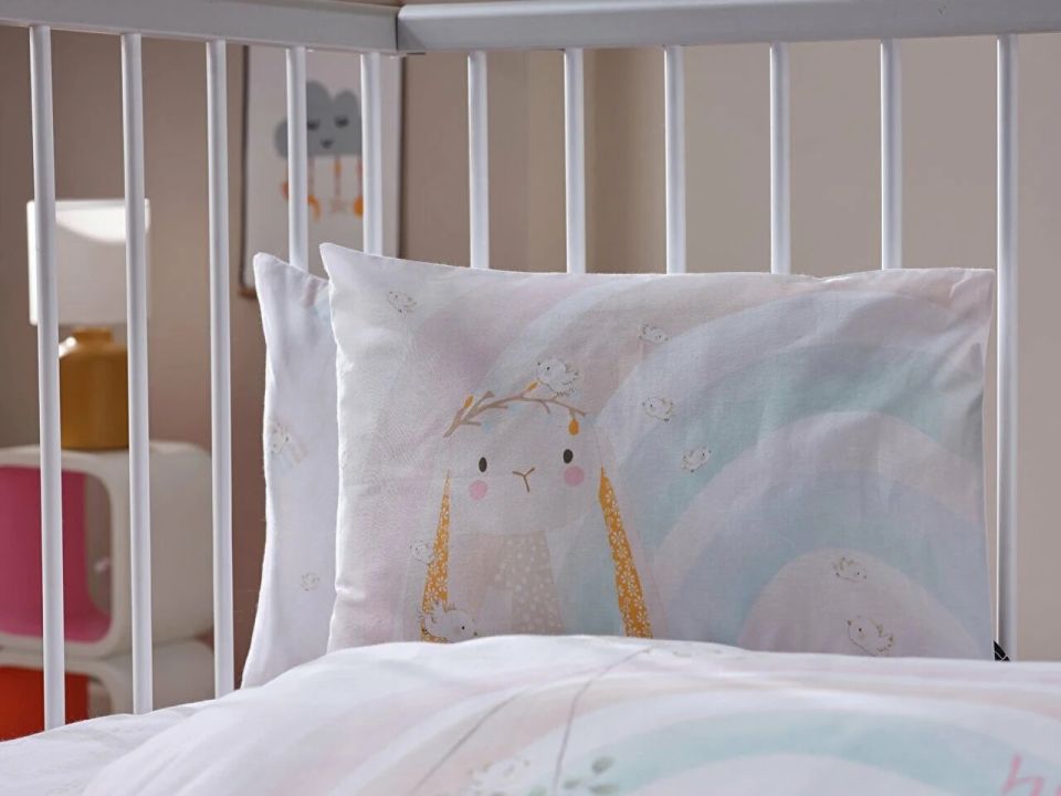 DOQU NAKIŞLI BEBEK NEVRESİM TAKIMI LİTTLE BUNNY BEBEK - SARI
