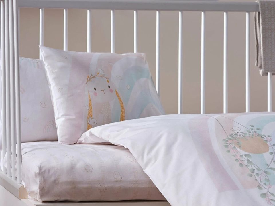 DOQU NAKIŞLI BEBEK NEVRESİM TAKIMI LİTTLE BUNNY BEBEK - SARI