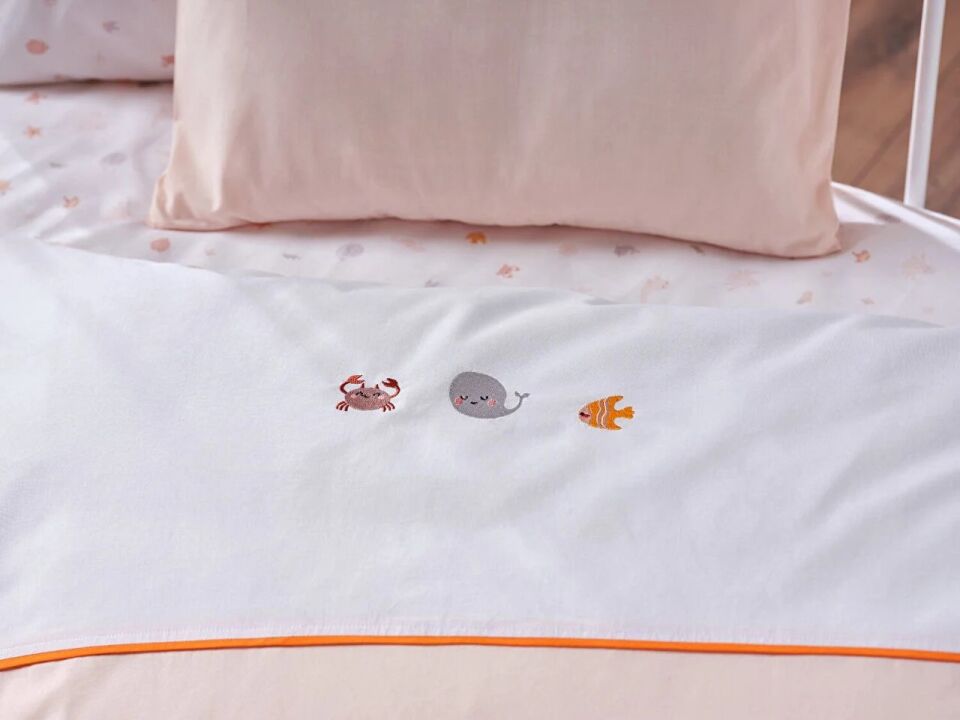 DOQU NAKIŞLI BEBEK NEVRESİM TAKIMI AKVARYUM BEBEK - SOMON