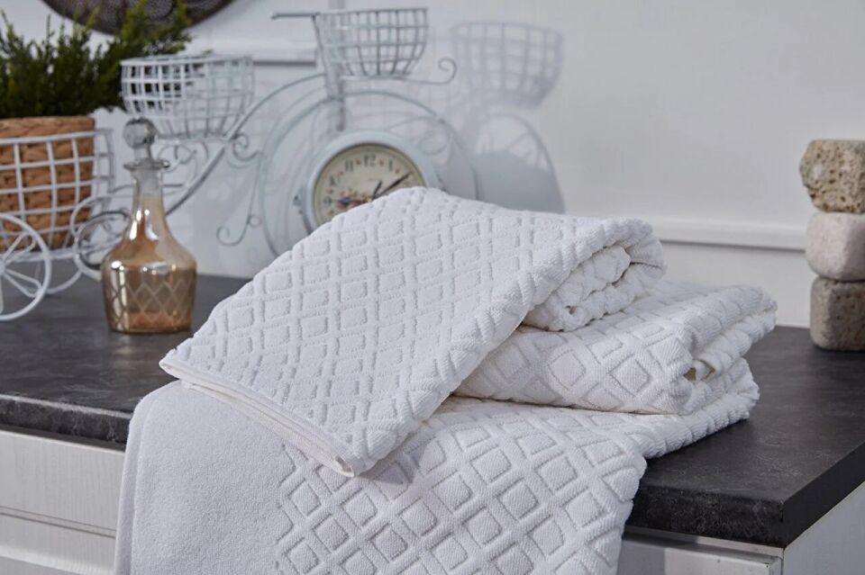 DOQU LUXURY SET BEYAZ - 50 X 90 CM