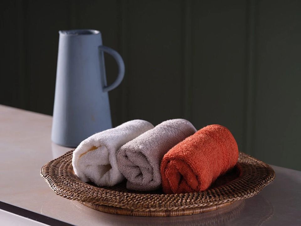 DOQU SENSE EL HAVLUSU SET 30 X 50 CM - KİREMİT - VİZON - KREM